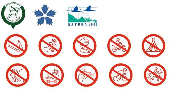 Pictos règlementation Esterel - Agrandir l'image, fenêtre modale